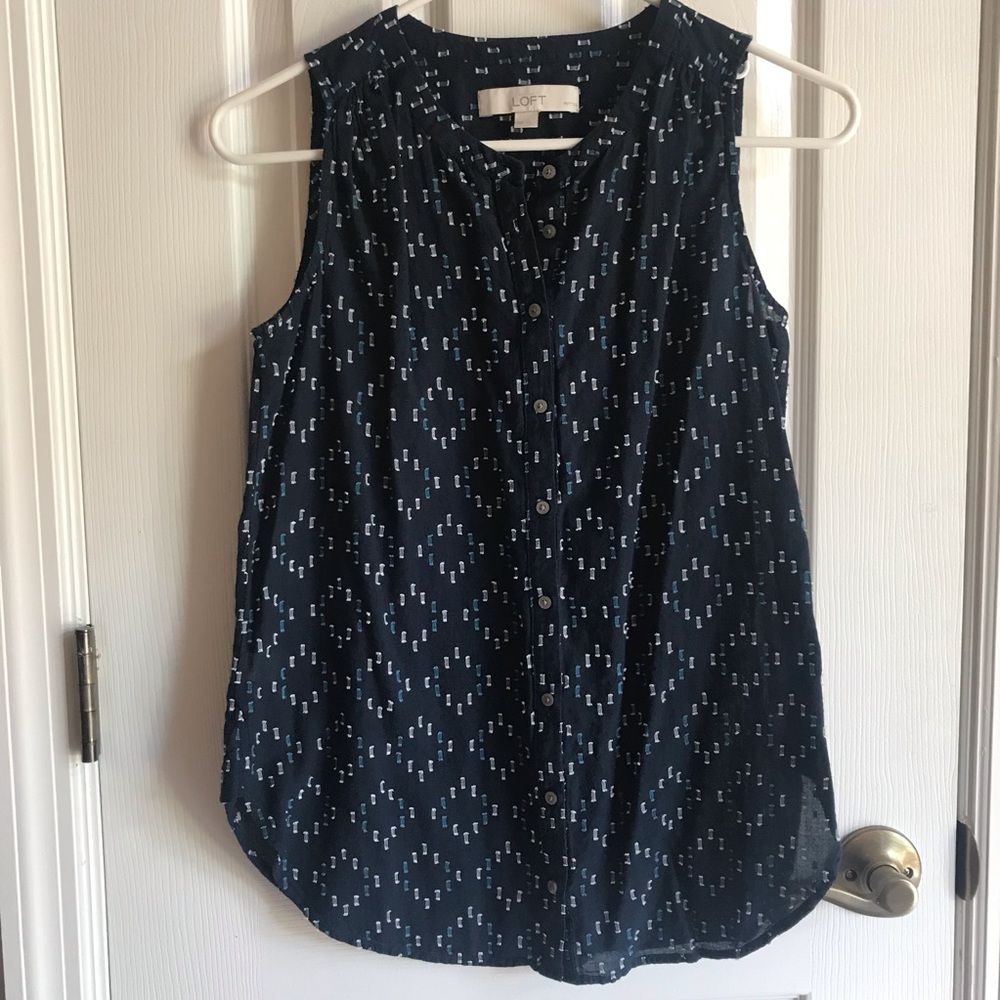 Loft xsp sleeveless cotton top